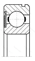 Подшипник  150303 (6303-ZN) размер 17x47x14
