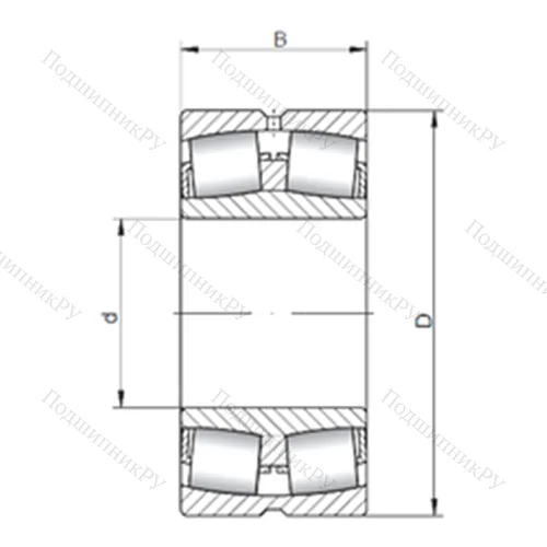Подшипник роликовый радиальный самоцентрирующийся 23220W 33 от производителя  ISO