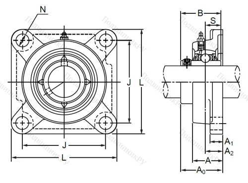 Подшипниковый корпус  F 204 в Курске