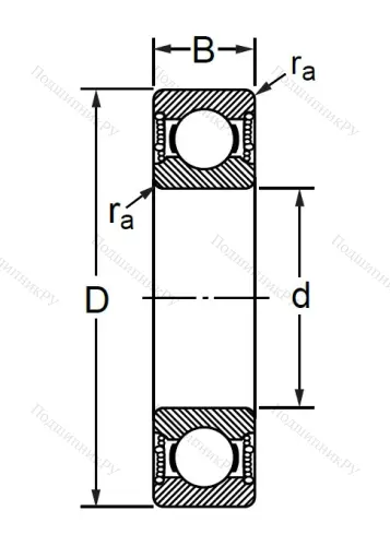 Шариковый однорядный подшипник 76-180315 (6315 2RSC 3) в Курске