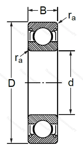 Шариковый однорядный подшипник 76-80200 (6200 ZZ C 3) в Курске