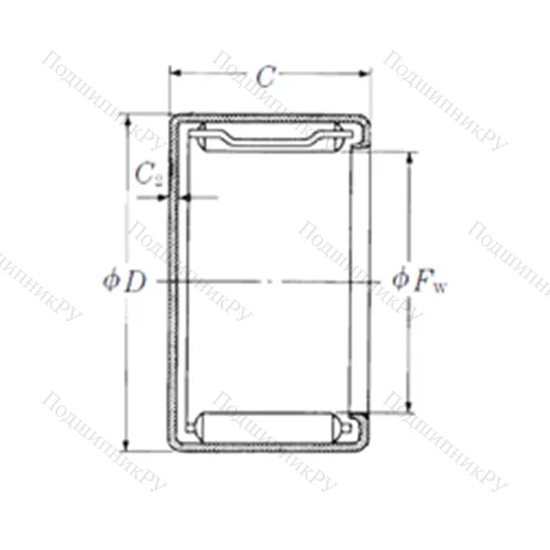 Подшипник игольчатый радиальный MFJL-3025L