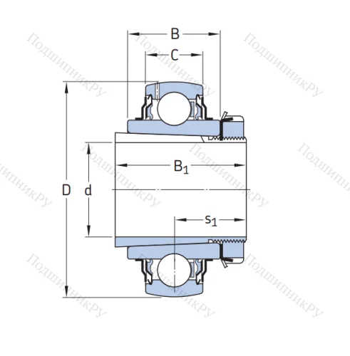 Корпусный подшипник YSA 206-2FK в Курске
