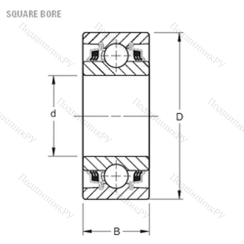 Подшипник шариковый радиальный W 211PP 3