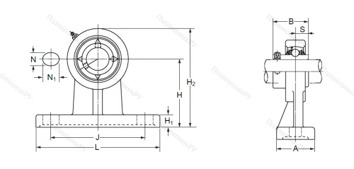 Подшипниковый узел UCPH 206 (UCHP 206) в Курске