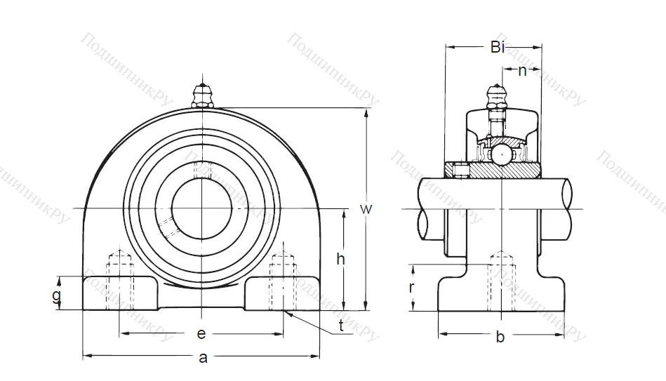 Подшипниковый узел UCPA 205