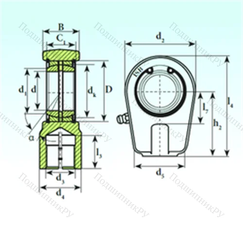 Подшипник скольжения сферический TAPR 450 N