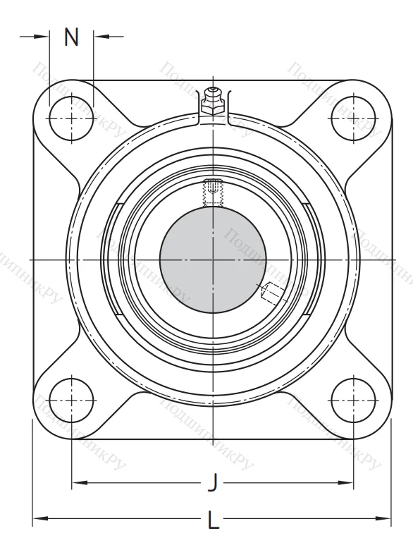 Подшипниковый корпус FY 507 M