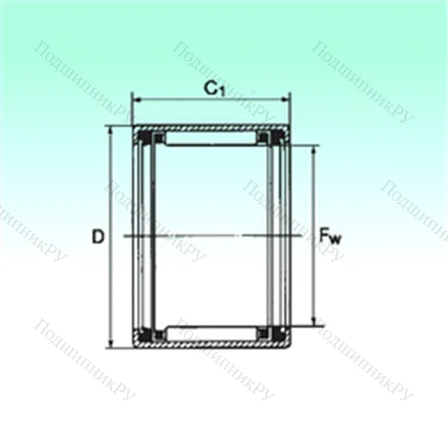 Подшипник игольчатый радиальный HK 2020 2RS