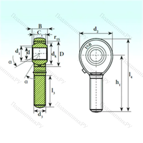 Подшипник скольжения сферический TSM 5