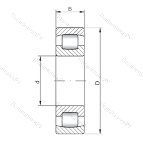 Подшипник роликовый радиальный самоцентрирующийся 20252 C от производителя  CX Подшипник роликовый радиальный самоцентрирующийся 20252 C от производителя  CX