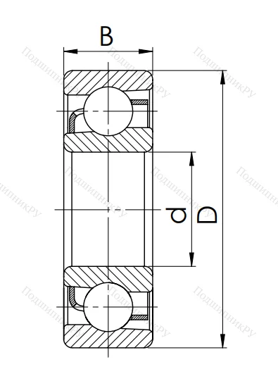 Радиально-упорный шариковый подшипник 46309 A (7309 AC) в Курске