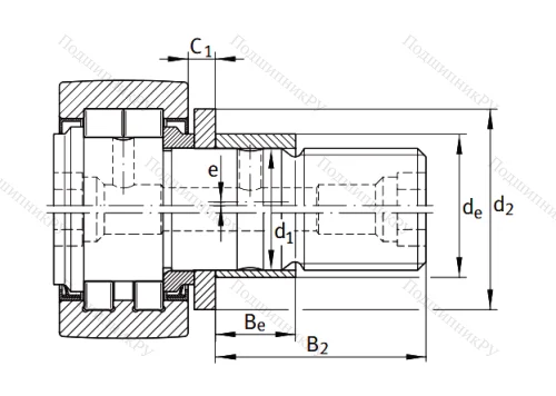 Подшипник NUKRE 35 от производителя  INA