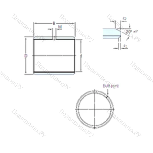 Подшипник скольжения PCZ 0203 E от производителя  SKF