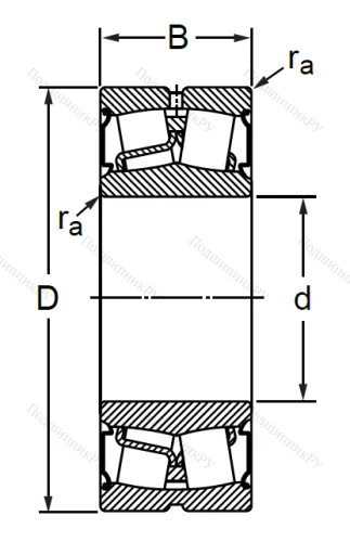 Сферический роликовый подшипник BS 2-2214 2CS (BS 2-2214 2CS) в Курске