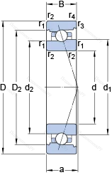 Подшипник 71924 ACB/P 4A в Курске