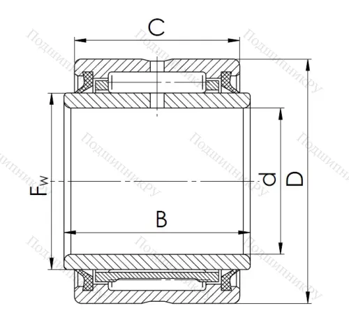 Игольчатый подшипник NA 4908 2RS в Курске