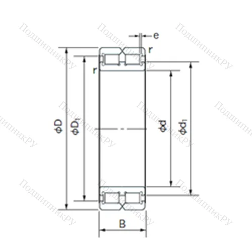 Подшипник роликовый радиальный RC 4852