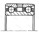 Модификация подшипника 4-456805ЮТ размер 25x32x8,5