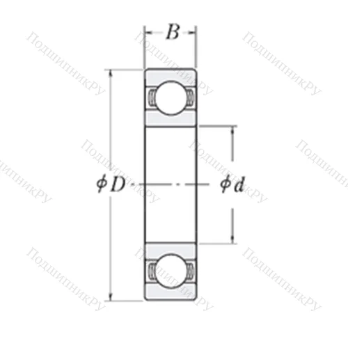 Подшипник шариковый радиальный MJ 4