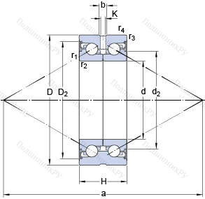 Подшипник BEAS 030062 C-2RSL