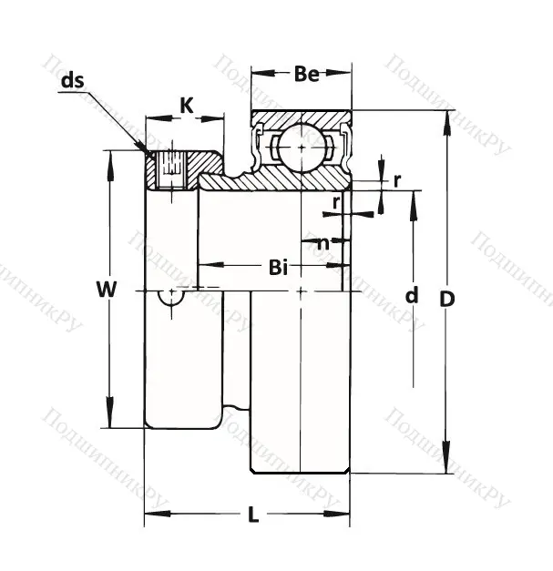 Корпусный подшипник KHR 205 AE в Курске