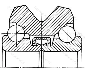 Модификация подшипника 4В0-776801ХУW 1 размер 12,75x51,615x38 от производителя  ГПЗ-1 Модификация подшипника 4В0-776801ХУW 1 размер 12,75x51,615x38 от производителя  ГПЗ-1