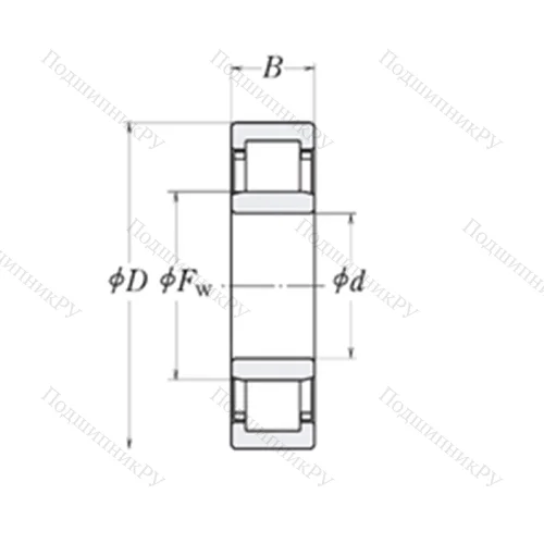 Подшипник роликовый радиальный MMRJ 4.3/4
