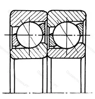 Подшипник 2X 7305BJCB размер 25x62x34