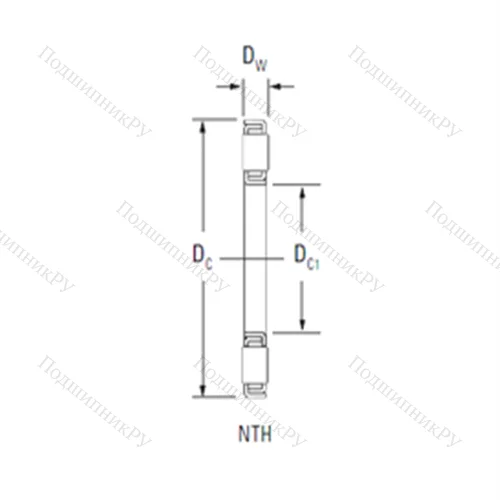 Подшипник роликовый упорный NTH-4066 от производителя  TIMKEN Подшипник роликовый упорный NTH-4066 от производителя  TIMKEN