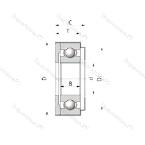 Подшипник шариковый радиальный AB 10272S 02 от производителя  SNR