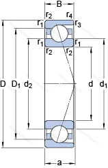 Подшипник 7203 ACD/HCP 4A