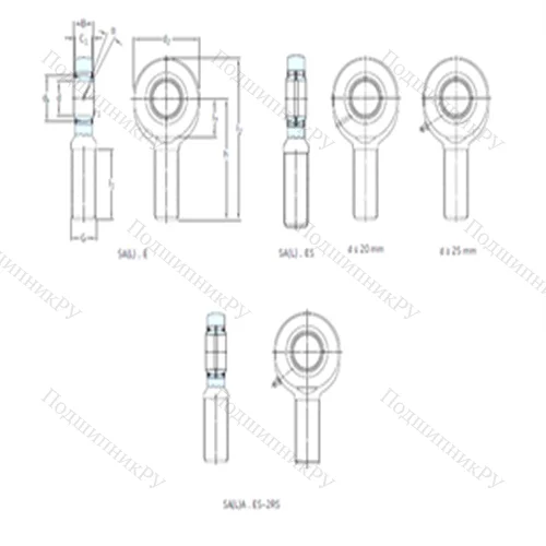 Подшипник скольжения сферический SA 20ES