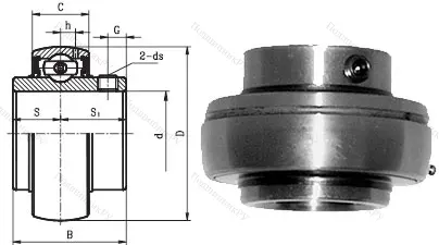 Корпусный подшипник UC 203 в Курске