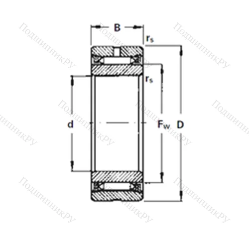 Подшипник игольчатый радиальный NA 3105