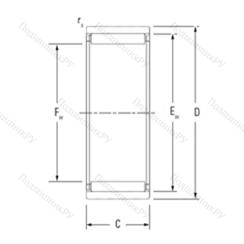 Подшипник игольчатый радиальный RNAO 30X 40X 26