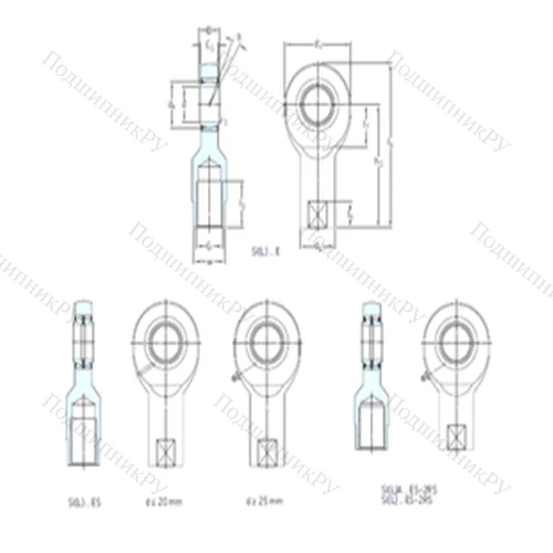 Подшипник скольжения сферический SIL 40ES-2RS от производителя  SKF