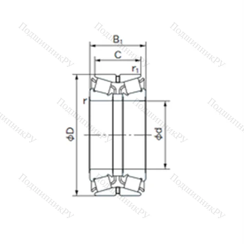 Подшипник роликовый радиально-упорный 120KBE 031 от производителя  NACHI