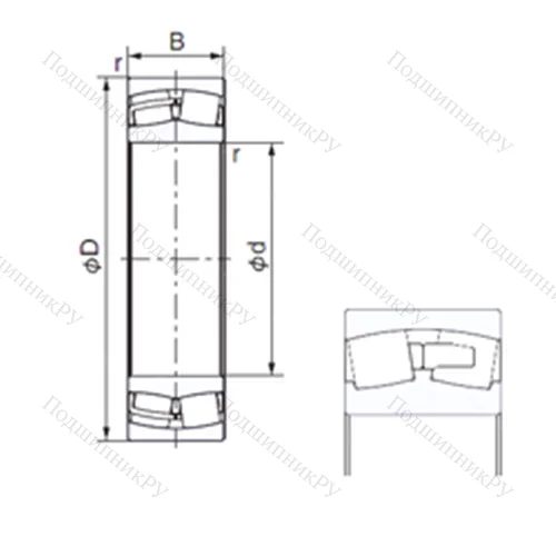 Подшипник роликовый радиальный 22344E