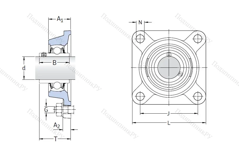Подшипниковый узел FY 30 TF
