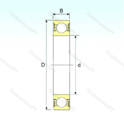 Подшипник шариковый радиальный 61910-2RZ