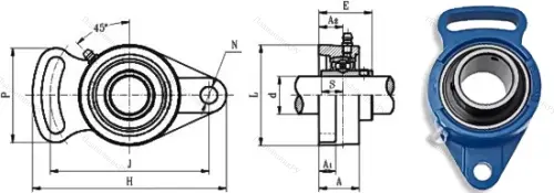 Подшипниковый узел UCFA 204