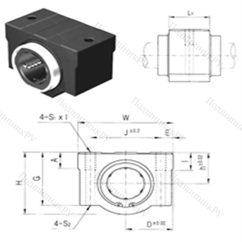 Подшипник шариковый линейный SC 8VUU от производителя  Samick