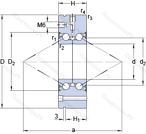 Подшипник BEAM 060145 C-2RSH