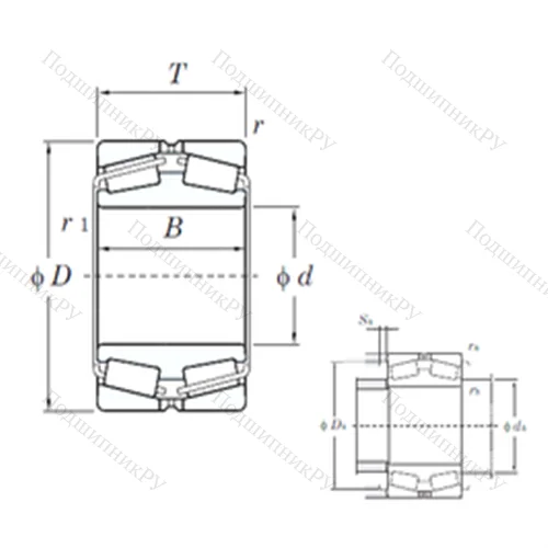 Подшипник роликовый радиально-упорный 45224