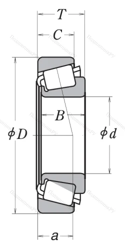 Конический роликовый подшипник HR 32913 J от производителя  NSK Конический роликовый подшипник HR 32913 J от производителя  NSK