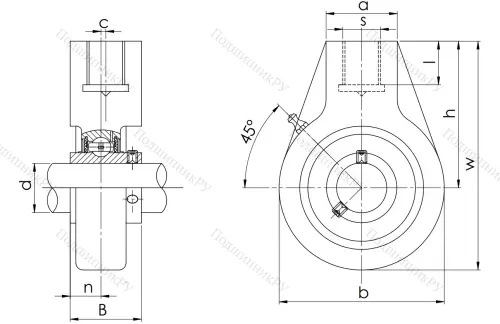 Подшипниковый узел UCHA 204 (UCHB 204) в Курске