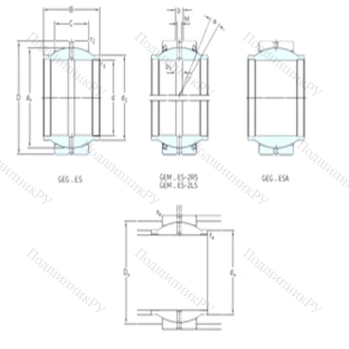 Подшипник скольжения сферический GEG 12ESA