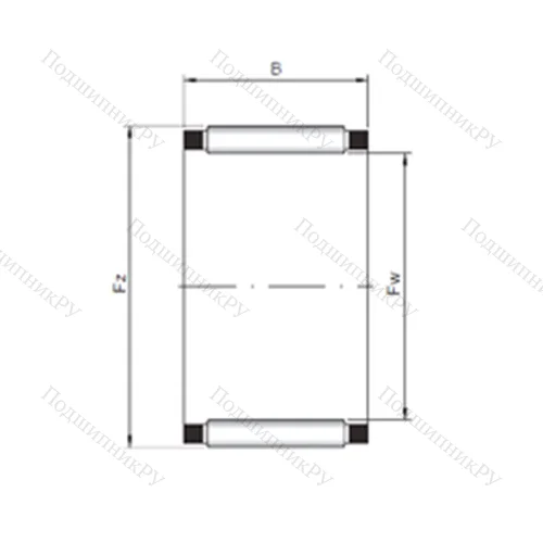 Подшипник игольчатый радиальный K 22x32x24 от производителя  CX Подшипник игольчатый радиальный K 22x32x24 от производителя  CX