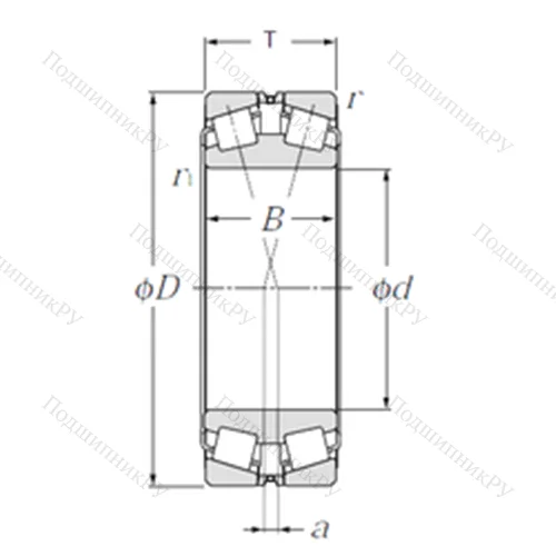 Подшипник роликовый радиально-упорный 323132E 1 от производителя  NTN Подшипник роликовый радиально-упорный 323132E 1 от производителя  NTN